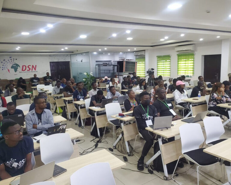 Cross section of AI Bootcamp showing on site members